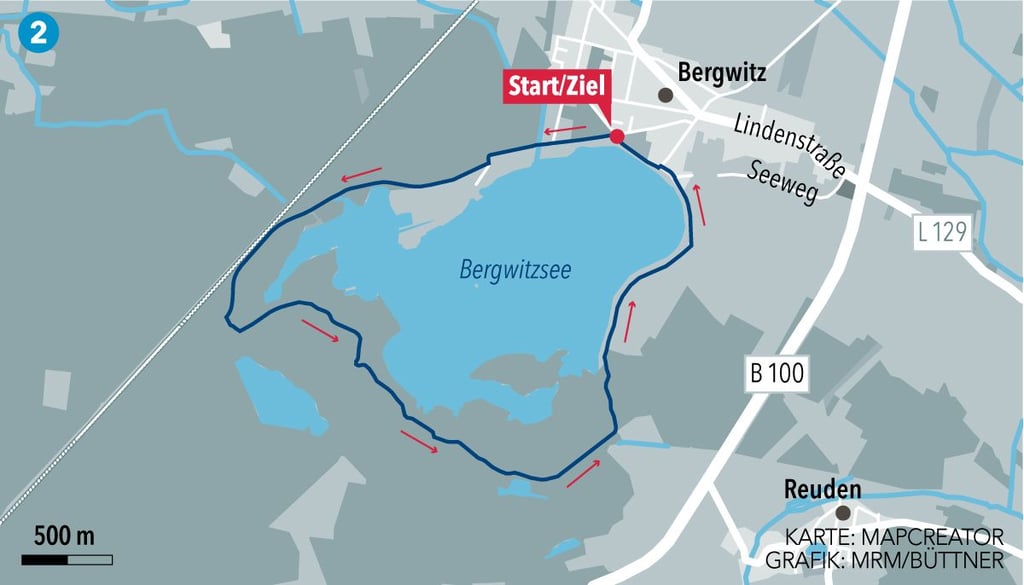 Auch der Bergwitzsee gilt als schönes Ausflugziel.