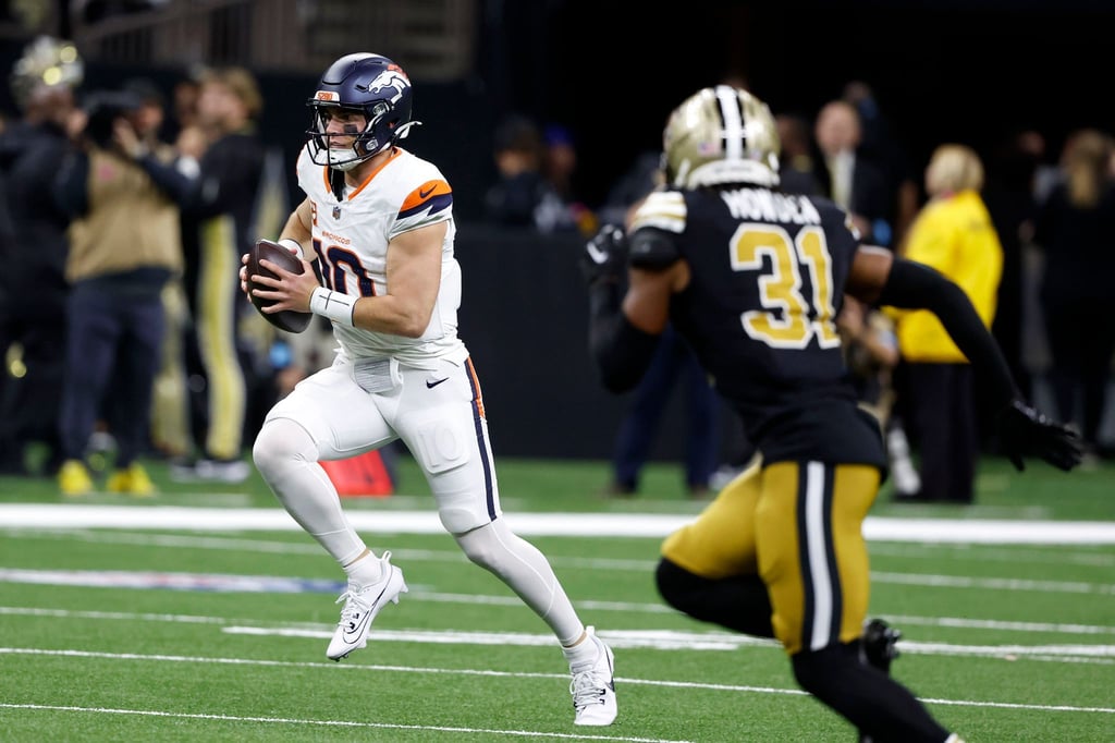 Quarterback Bo Nix führte die Broncos zu einem souveränen Sieg in New Orleans.