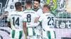 Gladbach bejubelt Tim Kleindienst (2.v.r)