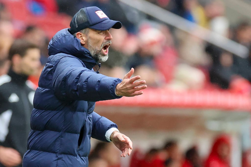 Marco Rose beim letzten Auswärtsspiel in Mainz.