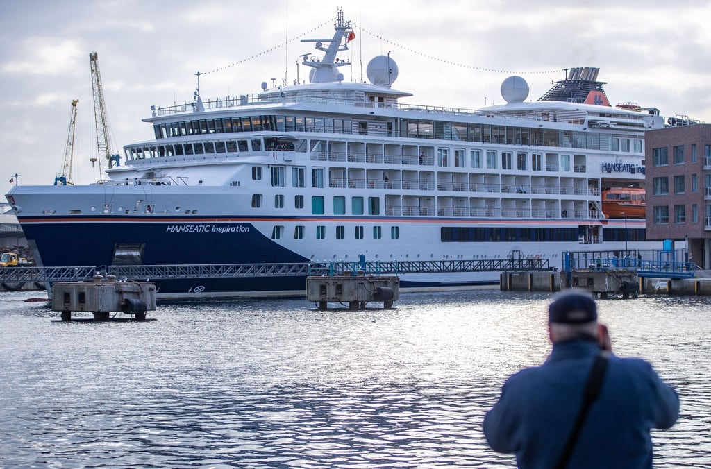 Die „Hanseatic Inspiration“ während eines Aufenthalts in Wismar, Mecklenburg-Vorpommern. (Archivbild)