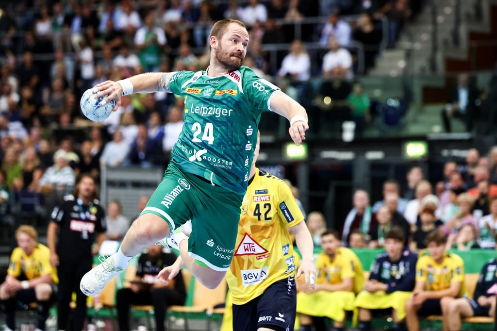 Bleibt bis 2027 in Leipzig: Kreisläufer Moritz Preuss.