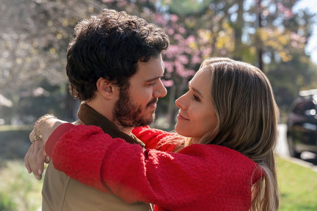 Adam Brody (als Noah) und Kristen Bell (als Joanne) sind in der Netflix-Serie „Nobody Wants This“ zu sehen.