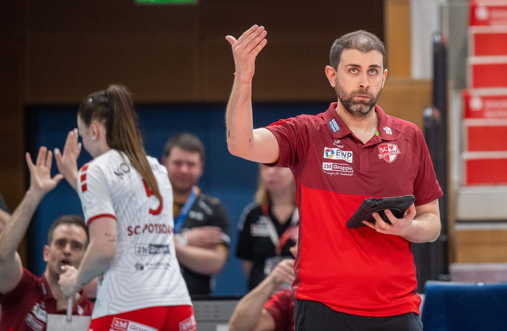 Trainer Riccardo Boieri kassiert mit Potsdam eine Niederlage.