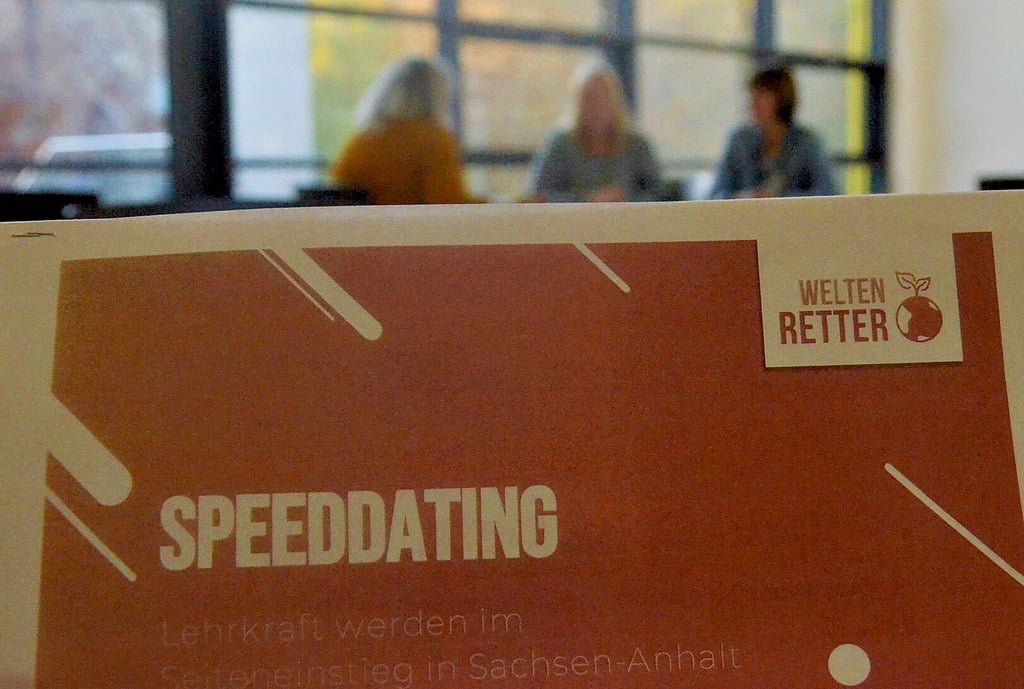 Ein halbes Dutzend Interessierte war nach Staßfurt zum „Speed-Dating“ gekommen.