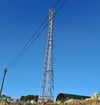 Der neue Funkmast in Königshütte.