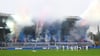 Diese Pyro-Aktion von Fans des Karlsruher SC im November 2022 hat auch ein juristisches Nachspiel.