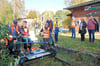 Vom Bahnhof Bandau aus konnten die Besucher des Altmark-Bahn-Kultur-Tages per Draisine einige Kilometer der stillgelegten Strecke erkunden. Bald schon sollen solche Fahrten auch in Salzwedel angeboten werden.