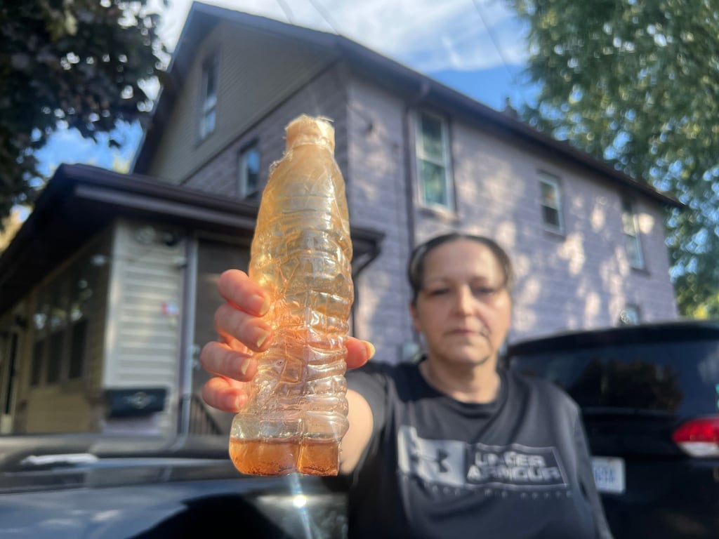 LeeAnne Walters Wasserprobe auf dem Flint River.