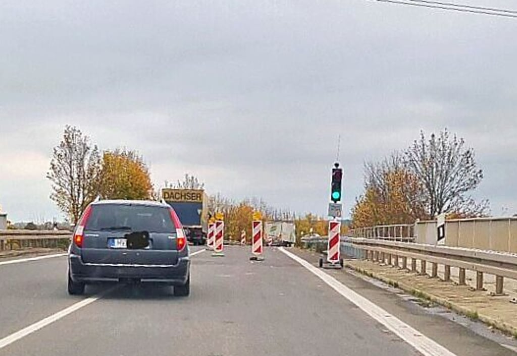 Die Ampel bei Schönhausen ist inzwischen abgebaut.