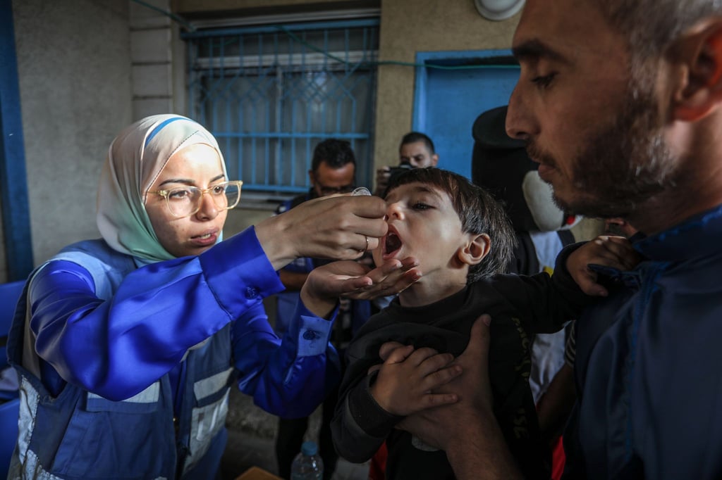 Die WHO fürchtet, dass einige Kinder bei der zweiten Impfrunde im Norden des Gazastreifens nicht mehr erreicht werden können. (Archivbild)