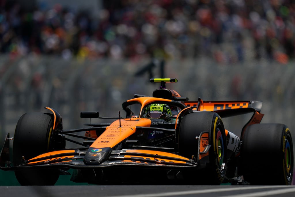 Lando Norris fährt auf Startplatz zwei.