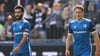 Mo El Hankouri (li.) fehlt dem 1. FC Magdeburg im Auswärtsspiel beim 1. FC Kaiserslautern am Sonntag in der 2. Bundesliga.