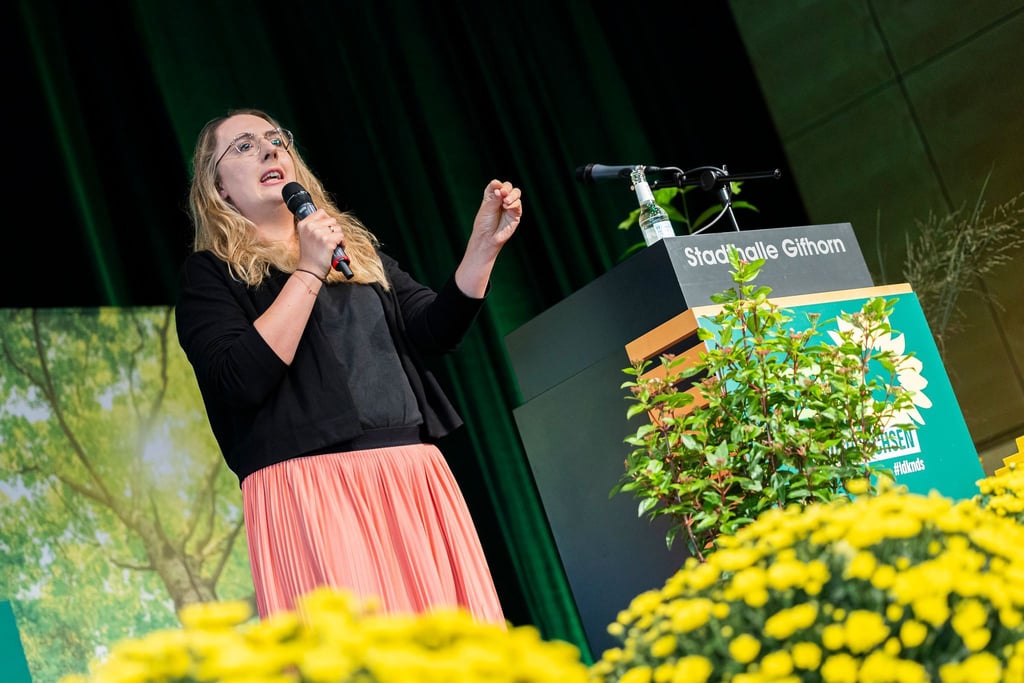 Die Grünen-Fraktionsvorsitzende Katharina Dröge hadert mit der Außenwirkung der Bundesregierung. (Foto aktuell)