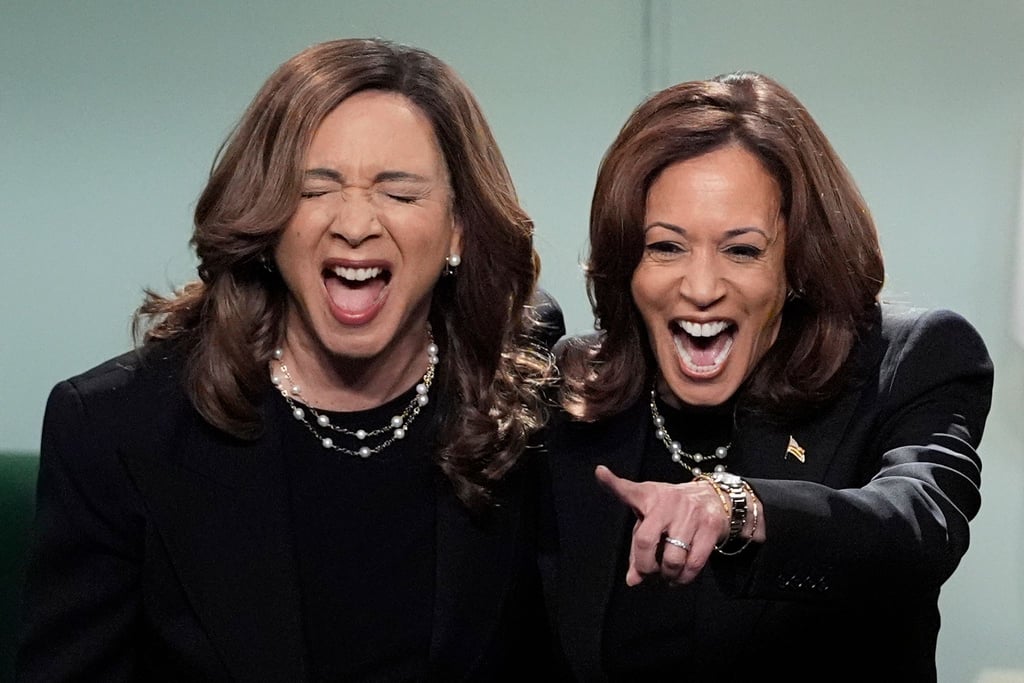 Harris bewies, dass sie nicht nur über Trump spotten, sondern auch über sich selbst lachen kann.