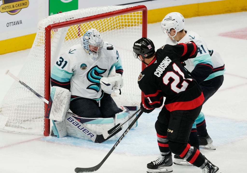 Philipp Grubauer kehrte ins Kraken-Tor zurück und erlebte keinen schönen Abend.