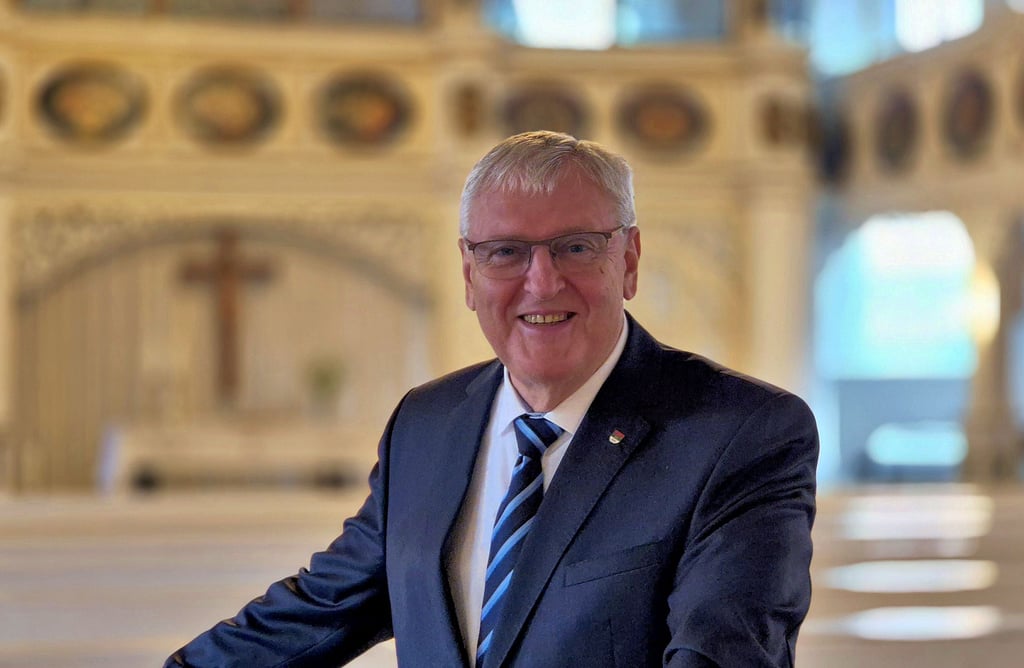 Ist mit dem Anhalter Kreuz ausgezeichnet worden: Jürgen Bentzius, der Vorsitzende des Gemeindekirchenrats der Kirchengemeinde St. Marien.