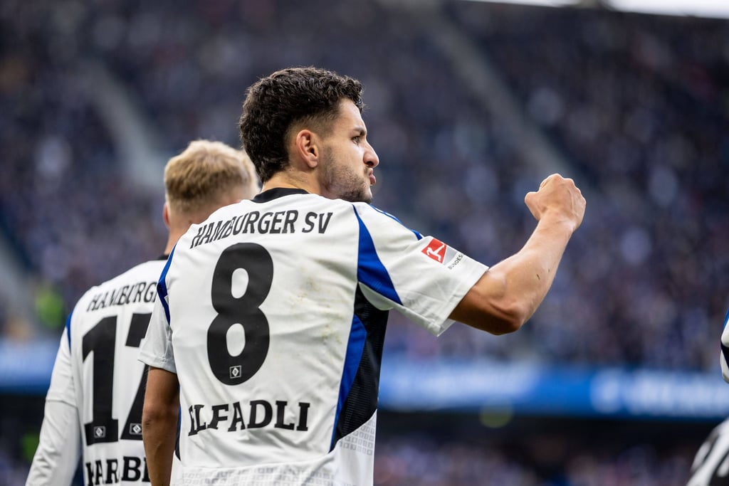 Daniel Elfadli traf für den HSV gegen Nürnberg, für einen Heimsieg reichte das Tor am Ende aber nicht.