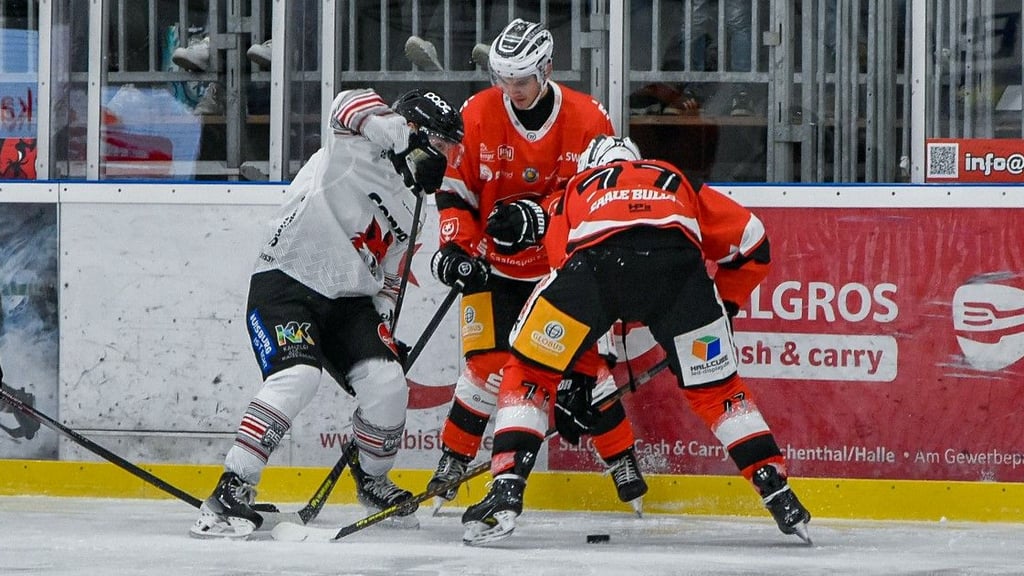 Die Saale Bulls kämpften sich gegen die Füchse Duisburg nach 2:5 noch zurück, unterlagen am Ende aber doch mit 5:6.