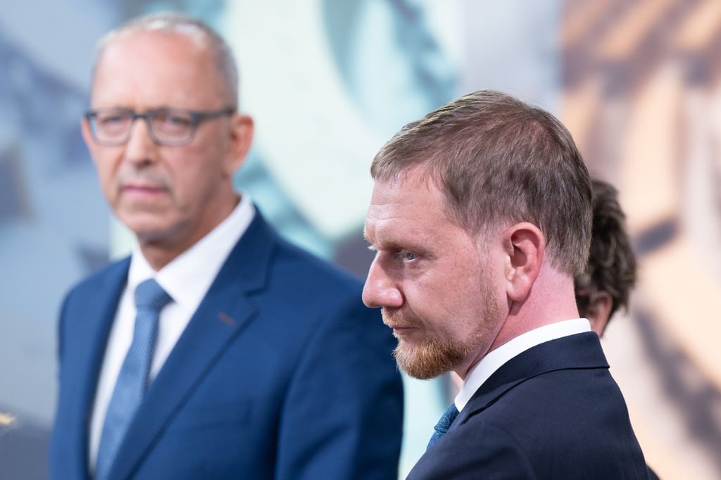Sachsens Ministerpräsident Michael Kretschmer und AfD-Chef Jörg Urban haben ein Gespräch geführt. (Archivbild)