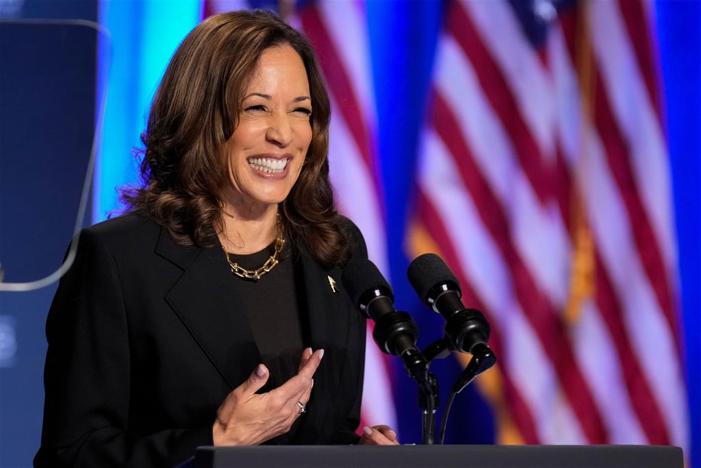 Die demokratische Präsidentschaftskandidatin Kamala Harris ist für ihre fröhliche Art bekannt. (Archivbild)