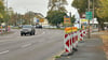 Die Bauarbeiten der Midewa in der Bismarckstraße sind abgeschlossen und die jeweils rechten Fahrspuren wieder frei  .