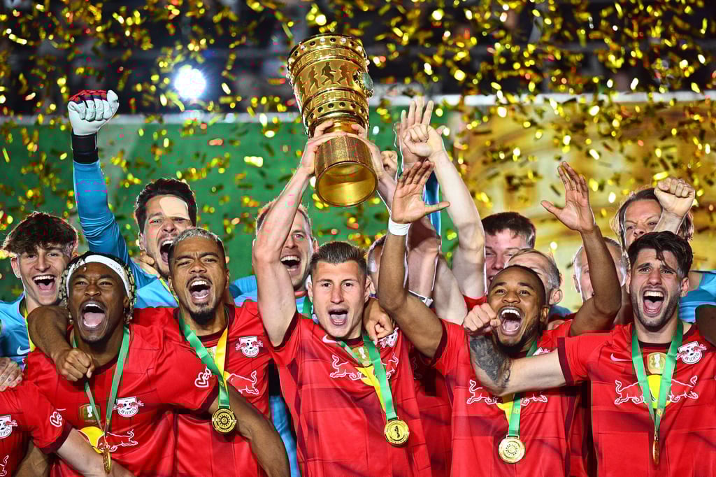 RB Leipzig gewann 2023 gegen Eintracht Frankfurt den DFB-Pokal. Nun kommt es im Achtelfinale zur Neuauflage.