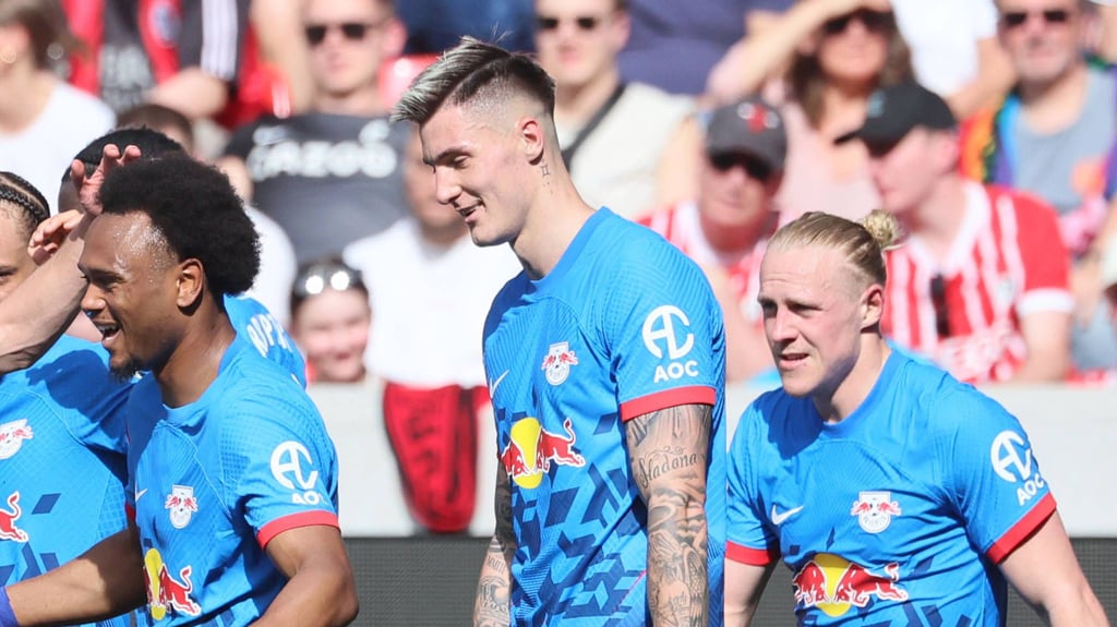 Gefragtes Trio: Lois Openda, Benjamin Sesko und Xaver Schlager.