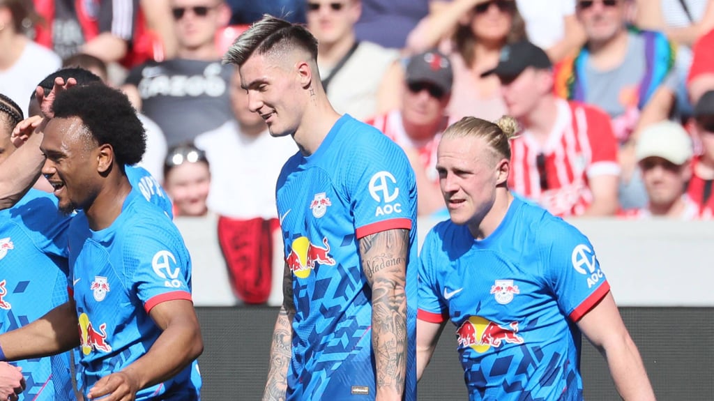 Gefragtes Trio: Lois Openda, Benjamin Sesko und Xaver Schlager.