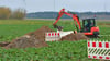 Der Wasserverband Stendal-Osterburg baut am neuen Gewerbegebiet an der A14.