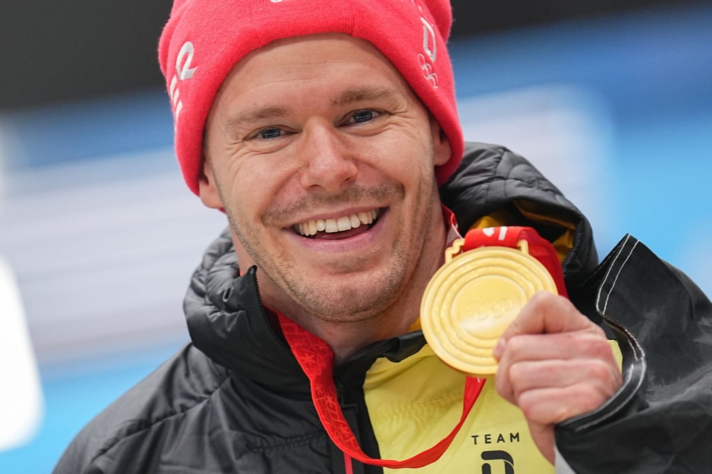Alles erreicht: Christopher Grotheer nach seinem Olympiasieg 2022 in Peking.