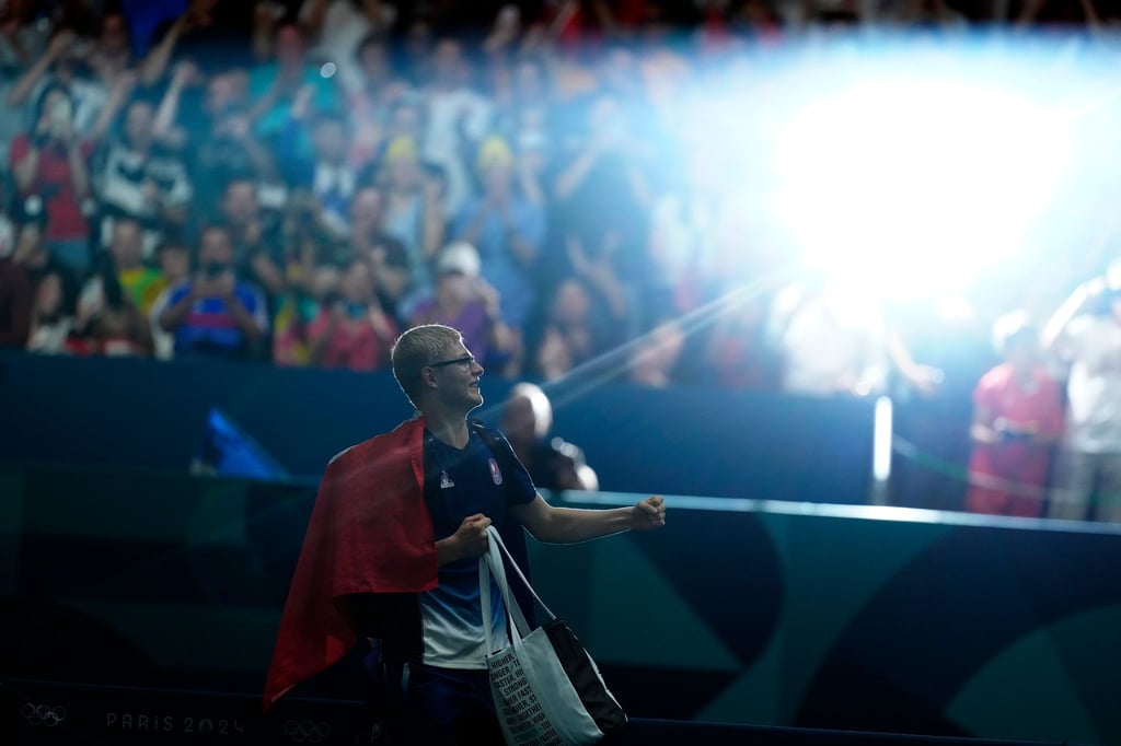 Der neue Star des Tischtennis-Sports: Der Franzose Felix Lebrun.