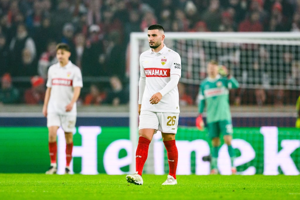 Stuttgarts Deniz Undav wurde im Champions-League-Spiel gegen Bergamo angeschlagen ausgewechselt.
