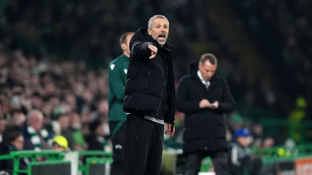 Marco Rose bei der Niederlage in der Champions League in Glasgow.