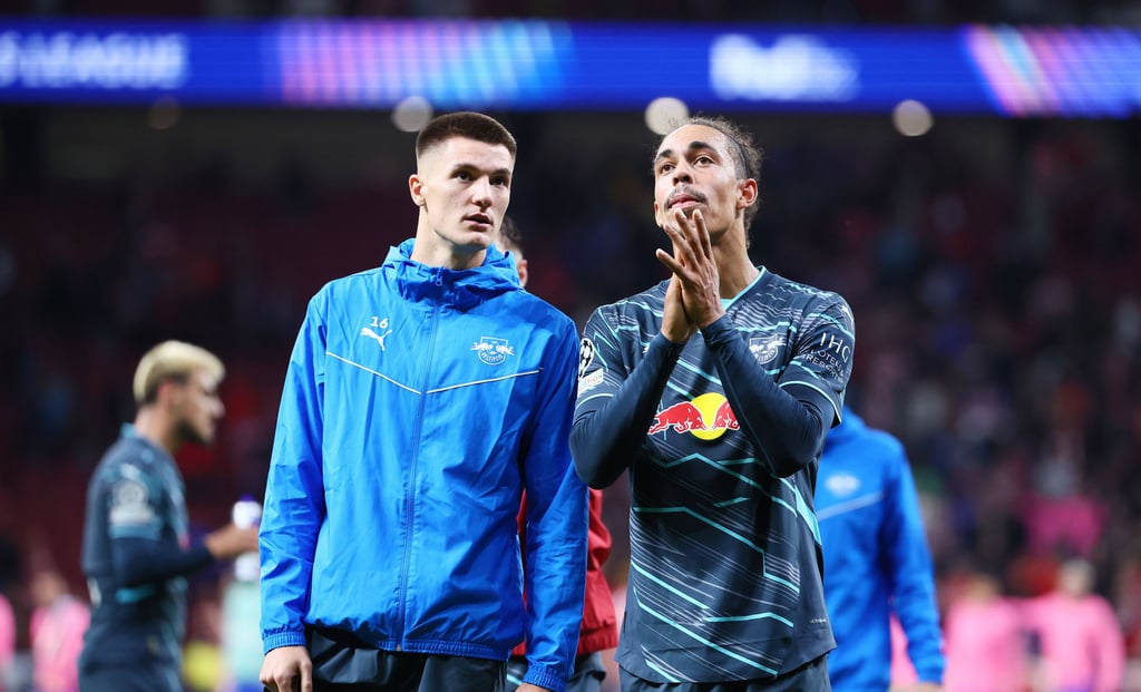 Benjamin Sesko muss für RB-Stürmer Yussuf Poulsen Platz machen.