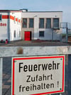 Noch nicht fertig: der Anbau ans Stößener Feuerwehrdepot.