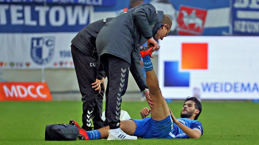 Von Krämpfen geplagt: Mohammed El Hankouri.