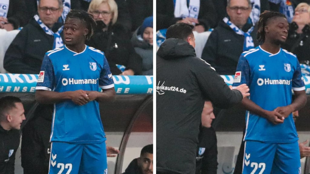 Pierre Nadjombe stand kurz vor seinem Debüt beim 1. FC Magdeburg. Im Spiel gegen den SSV Ulm hätte er eingewechselt werden sollen, doch es kam anders.