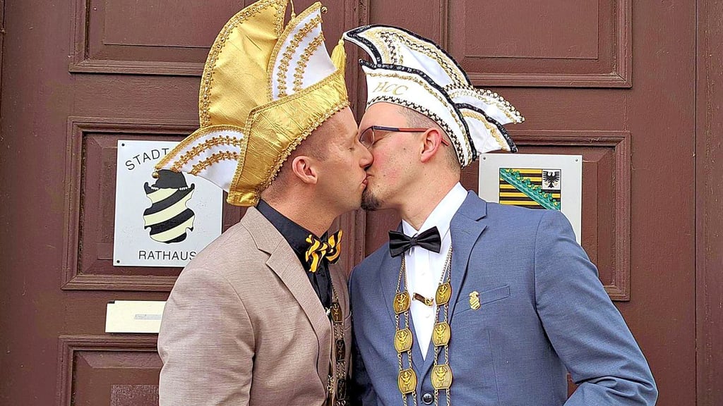 Eric Nicolai und Martin Heise sind das neue Prinzenpaar in Hoym. 