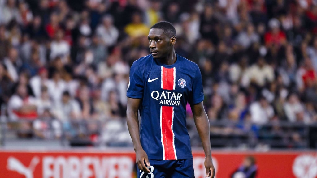 Randal Kolo Muani im Ligaspiel gegen Stade Reims.