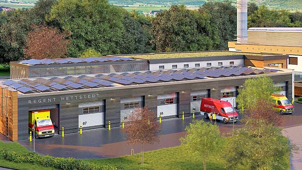 So soll die neue Rettungswache des Regent in Hettstedt aussehen.
