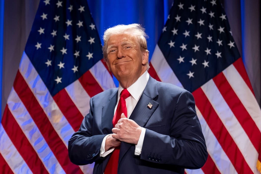 Vor dem Besuch im Weißen Haus ließ sich Trump von Parteikollegen feiern.