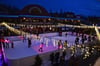 Auch in diesem Jahr können Besucher in Pullman City im Harz Schlittschuh laufen. Das Foto zeigt die Bahn der vorherigen Wintersaison, die neue steht an derselben Stelle.