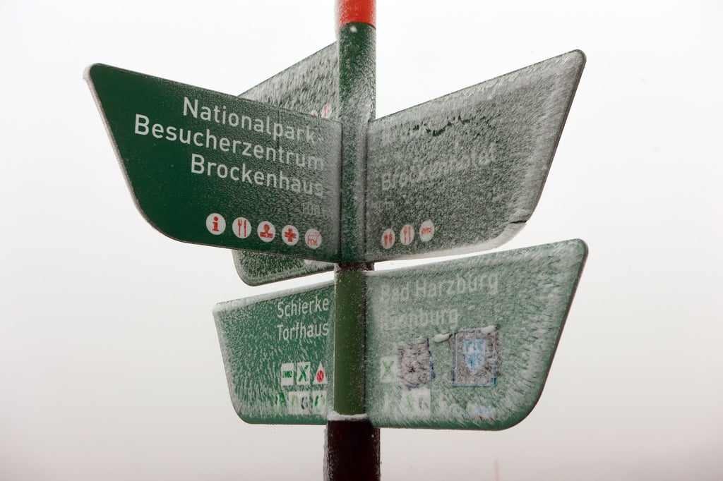 Auf dem Brocken gab es erste Schneeflocken.