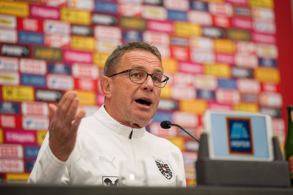 Ralf Rangnick sprach auf der Pressekonferenz vor den Länderspielen.