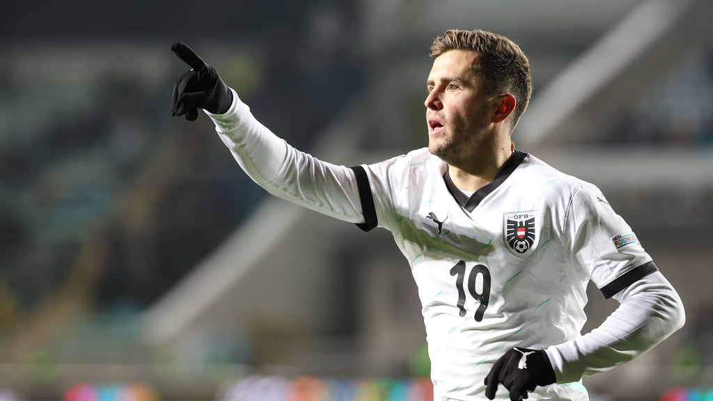 Christoph Baumgartner von RB Leipzig war Österreichs Matchwinner beim Sieg in Kasachstan.