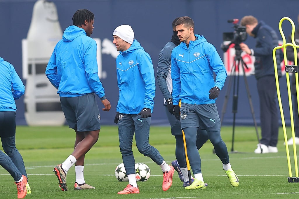 Bitshiabu, Kampl und Silva sind drei von sechs Profis im Training.