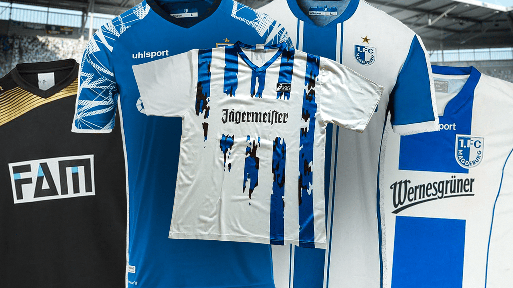 Die Sponsoren des 1. FC Magdeburg änderten sich über die Jahre. Dabei wechselte man unter anderem zwischen Bierbrauereien und Modeunternehmen.