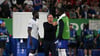 Österreichs Trainer Ralf Rangnick mit den Ex-RB-Spielern Dayot Upamecano und Ibrahima Konate (r.).