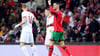 Cristiano Ronaldo traf gegen Polen doppelt.